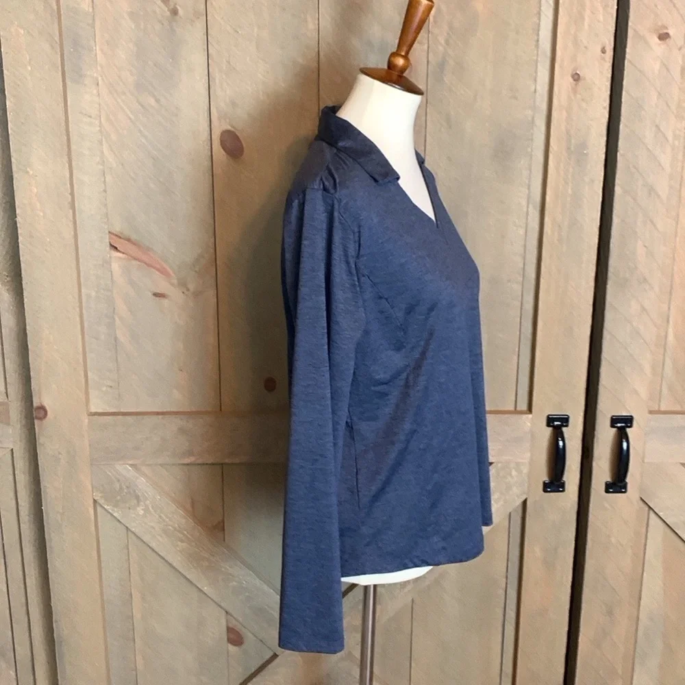 Lady Hagen gray long sleeve golf shirt Size Medium - Picture 4 of 9